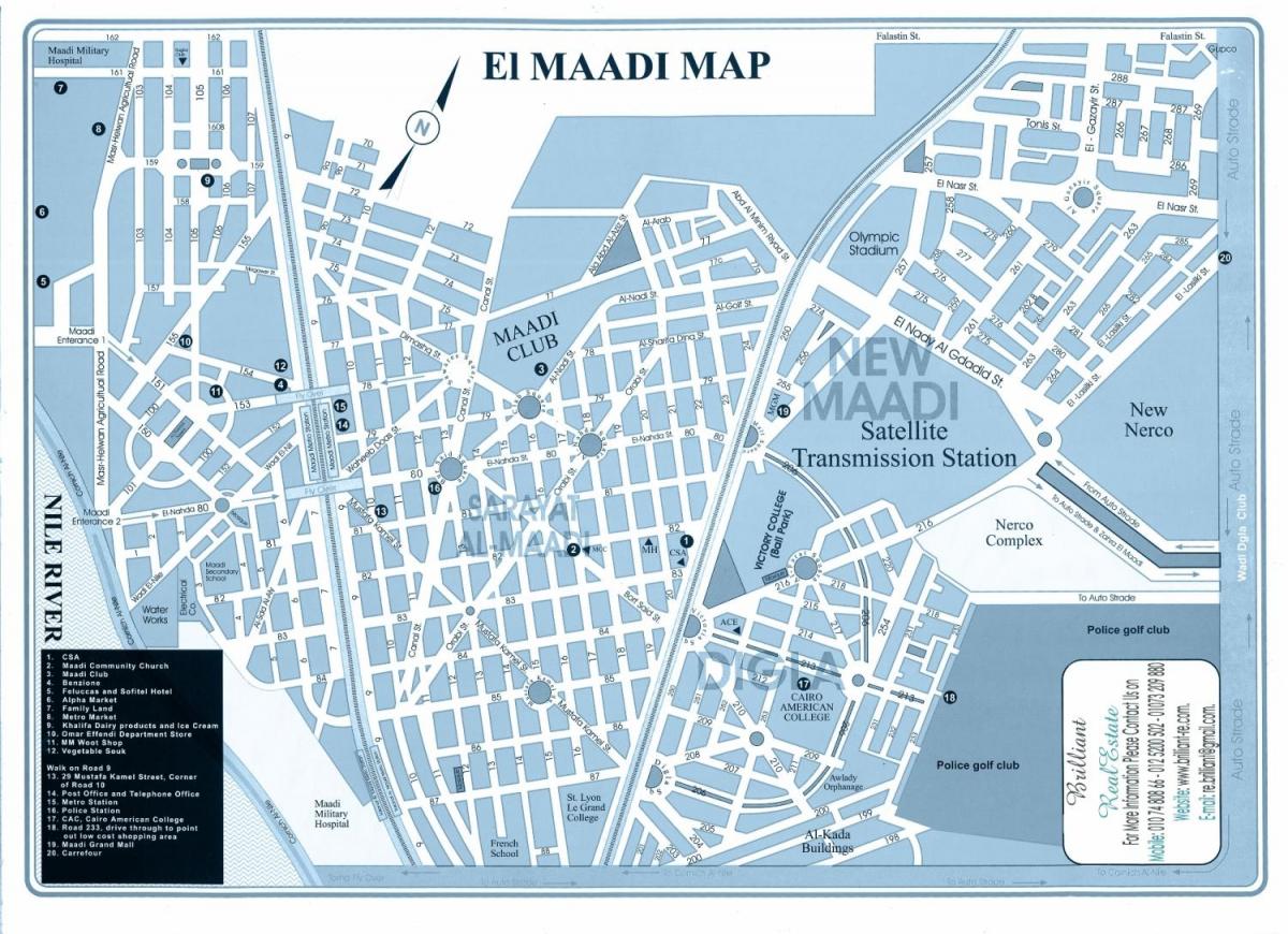 מפה של cairo maadi