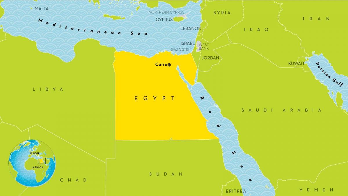 עיר הבירה של מצרים מפה