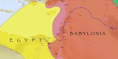 המפה של בבל, מצרים
