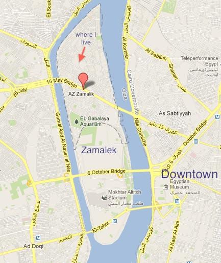 cairo zamalek מפה